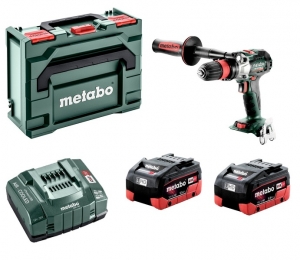 MetaboGB18LTXBLQI18VLi-ionAccuBoor-schroefmachineSet2X55AhLiHDAccuInMetaBOX-Koolborstelloos