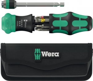 Wera05051516001KraftformKompakt26RA-RBitschroevendraaierInEtui-6In1Multi-bit-MetRatelfunctie