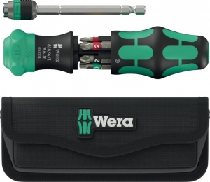 Wera05051514001KraftformKompakt20RA-RBitschroevendraaierInEtui-6In1Multi-bit-MetRatelfunctie