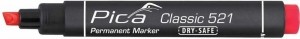 Pica52140PermanentMarker-Beitel-Rood-2-6mm