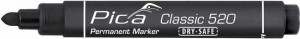 Pica52046PermanentMarker-Rond-Zwart-1-4mm