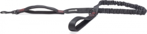 BeezteesParincaPremiumElastischeLooplijn-Hondenriem-Nylon-Zwart