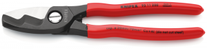 Knipex9511200KabelschaarMetDubbeleSnijkanten-200mm
