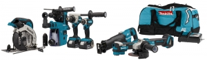 MakitaDLX7020TX118VLi-ionAccu7-deligeCombiset2x50AhAccuInTas