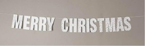 LetterslingerMerryChristmaszilver