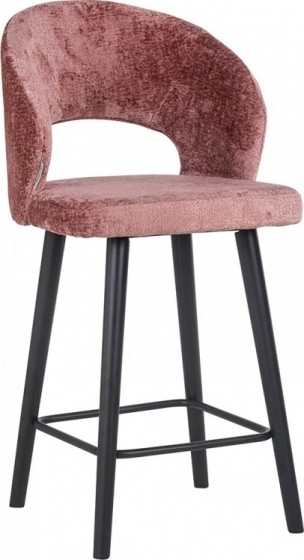 RichmondBarstoelSavoyChenille-Rozezithoogte68cm