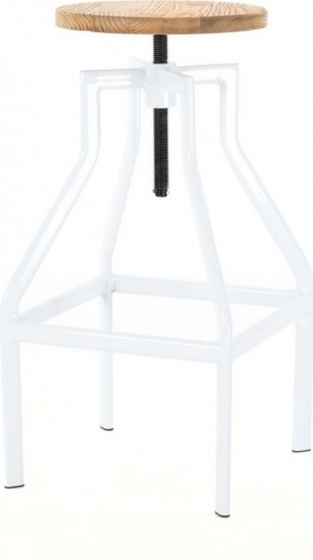 Industriledraaibarekruk-Hoog-Inhoogteverstelbaar-Wit