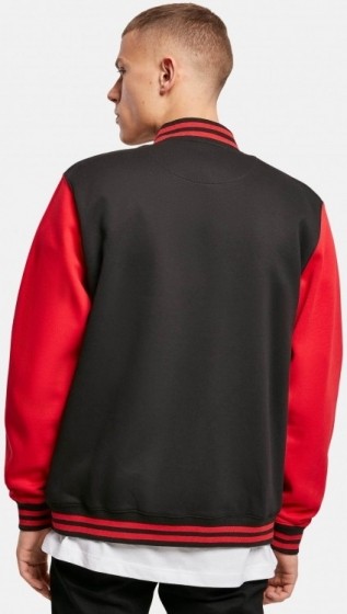 BuildYourBrandSweatCollegeJacketMannenopkleurzwartMaatL