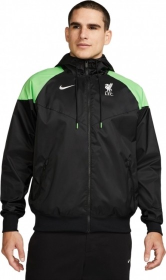 NikeLiverpoolEssentialsWindrunner2023-2024ZwartFelgroenWit