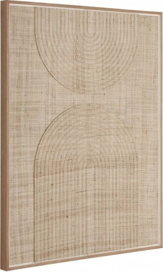 MUSTLivingWanddecoratieJapaneseGardenPalmblad102x76cm-Naturel