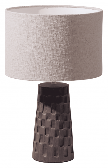 BePureHomeTafellampLoafBouclenTerracotta46cm-Naturel