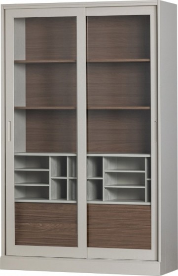 WOOODVitrinekastJamesGrenen200x125cm-Mist