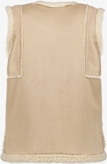 TwoDaydamesgiletbeigemetteddyvoering