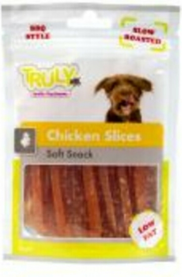15xTrulyHondensnackDogSlicesSoftChicken90gr