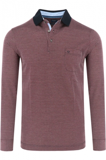 OLYMPCasualModernFitPoloshirtdonkerrood