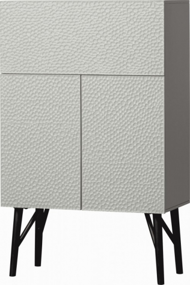 BePureHomeOpbergkastCarvedMangohout146x90cm-Grijs