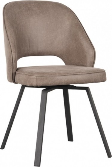 LABEL51DraaibareEetkamerstoelLewisMicroSuede-Taupe