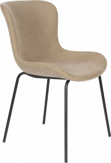 ZILTEetkamerstoelMauricioRib-Taupe
