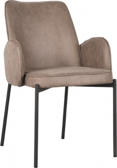 LABEL51EetkamerstoelJoniMicroSuede-Taupe