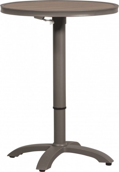 WOOODRondeBartafelJeppeInhoogteverstelbaar70cm-Bruin