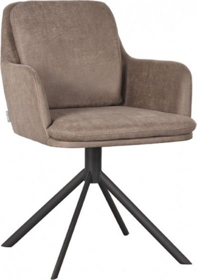 LABEL51DraaibareEetkamerstoelJoyMicroSuede-Taupe