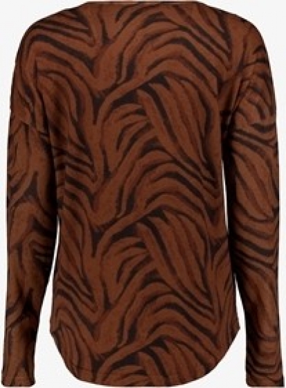 TwoDaydamesshirtmetprintbruin