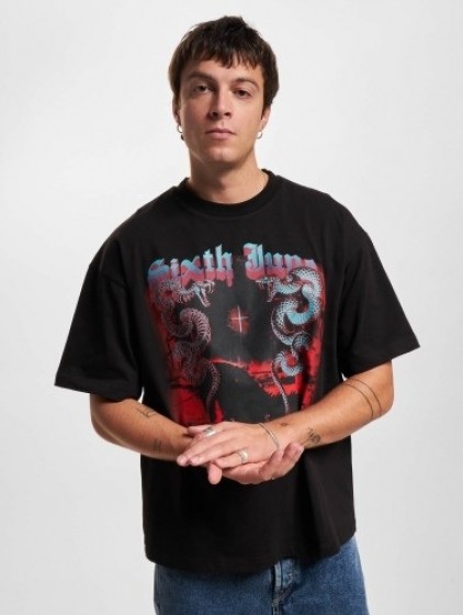SixthJunet-shirtPrintinzwart