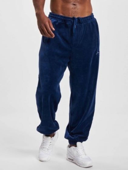SeanJohnjoggingbroekClassicLogoEssentialVeloursinblauw