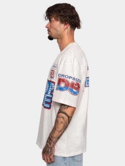 Dropsizet-shirtHeavyRacinginbeige