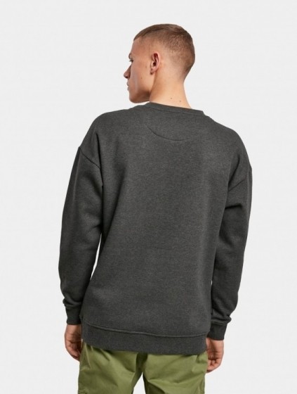 BuildYourBrandSweatCrewneckMannenopkleurgrijsMaatL