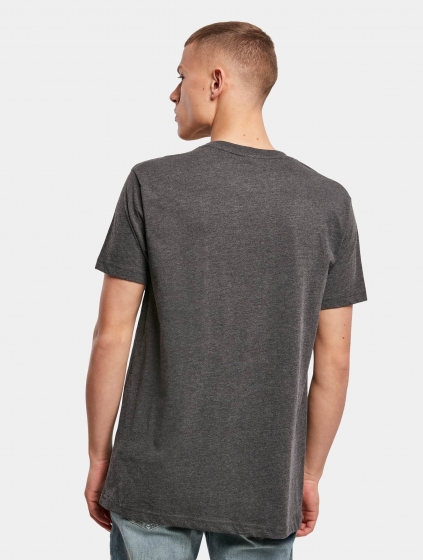 BuildYourBrandRoundNeckT-ShirtMannenopkleurgrijsMaat4XL