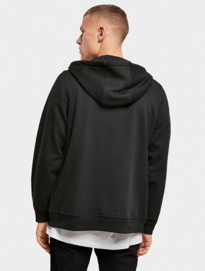 BuildYourBrandMerchZipHoodyMannenopkleurzwartMaatS
