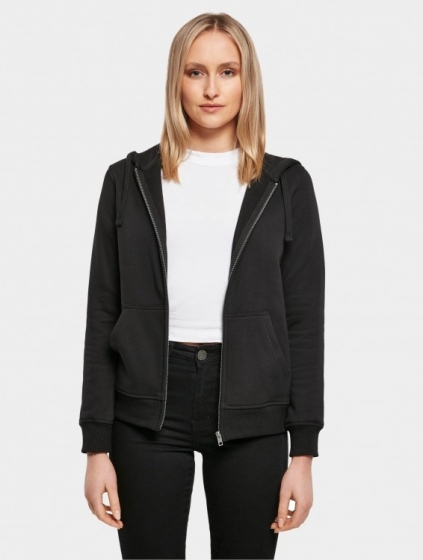 BuildYourBrandLadiesMerchZipHoodyVrouwenopkleurzwartMaatS