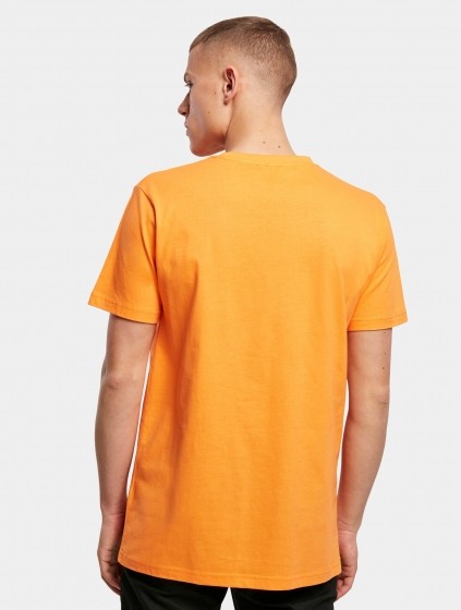 BuildYourBrandRoundNeckT-ShirtMannenopkleuroranjeMaatM