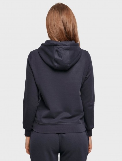 BuildYourBrandLadiesBasicHoodyVrouwenopkleurblauwMaat2XL