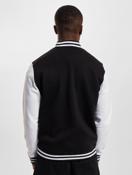 BuildYourBrandBasicCollegeJacketMannenopkleurzwartMaat2XL