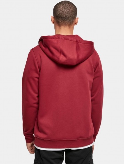 BuildYourBrandHeavyZipHoodyMannenopkleurroodMaat2XL