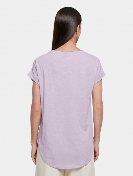 BuildYourBrandLadiesLongSlubT-ShirtVrouwenopkleurvioletMaat2XL