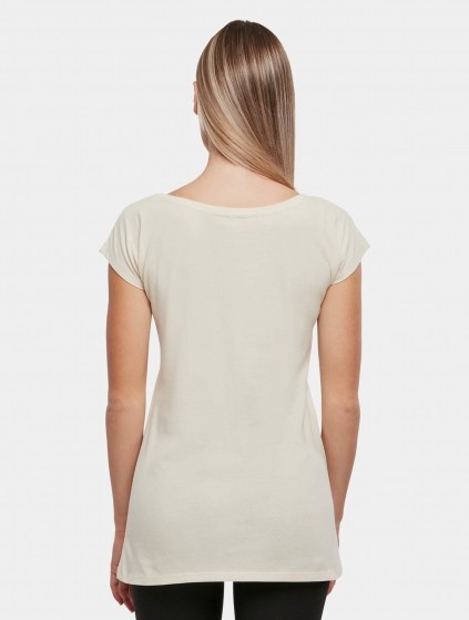 BuildYourBrandLadiesWideNeckT-ShirtVrouwenopkleurbeigeMaat2XL
