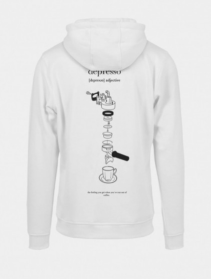 MisterTeeDepressoHoodyMannenopkleurwitMaat5XL