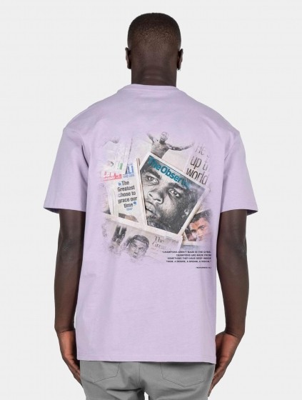 MJGonzalesLEGENDSNEVERDIEHeavyOversizedTee20MannenopkleurvioletMaatXL