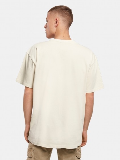 MisterTeeUpscaleLACollegeOversizeT-ShirtMannenopkleurbeigeMaat2XL