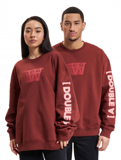 WoodNoelSleevePrintSweatshirtVrouwenopkleurroodMaatXXL