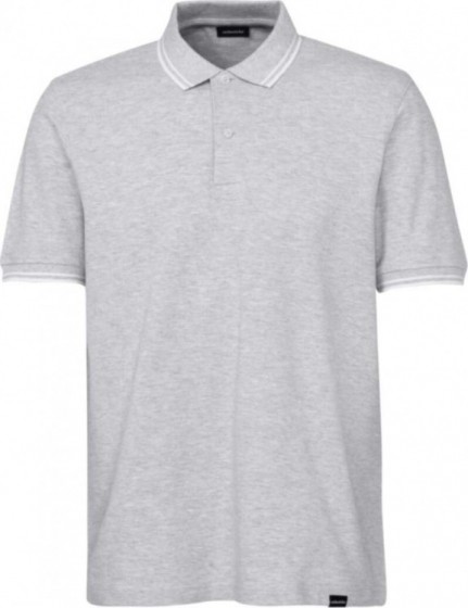 SeidenstickerRegularFitPoloshirtKortemouwlichtgrijs