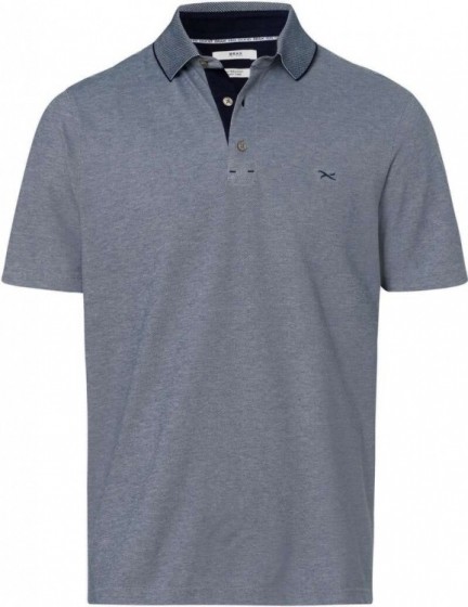 BraxModernFitPoloshirtKortemouwdonkerblauw