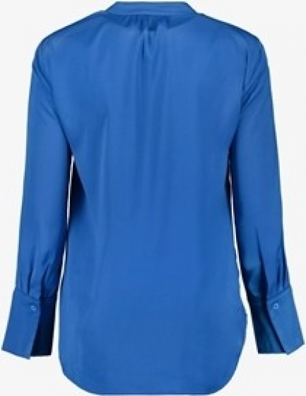 TwoDaysatijnachtigedamesblousekobaltblauw