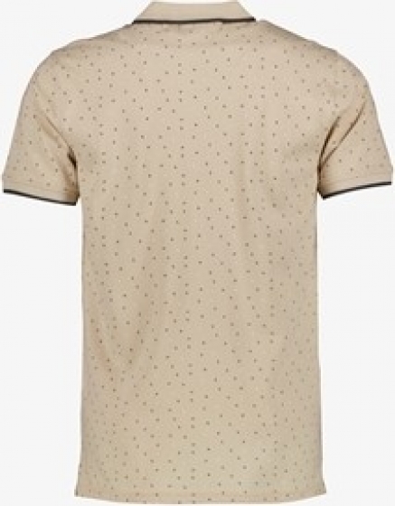 Unsignedherenpolometprintbeige