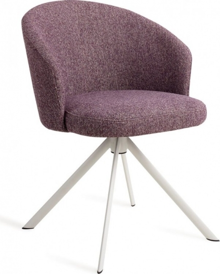 JesperHomeEetkamerstoelNiimiDraaibaarRevolveWhite-PerfectPlum