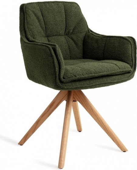 JesperHomeEetkamerstoelAkuneDraaibaarRevolveOakNatural-Evergreen