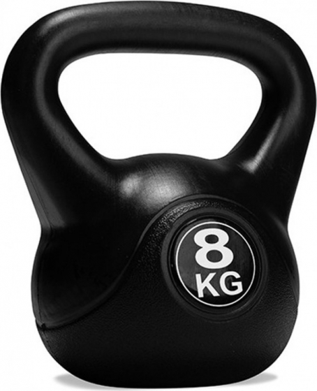 VirtuFitPVCKettlebell-8kg-Zwart